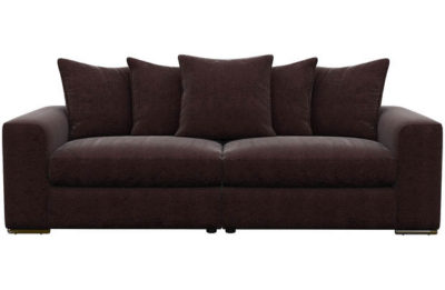 Florentine Extra Large Fabric Sofa - Plum